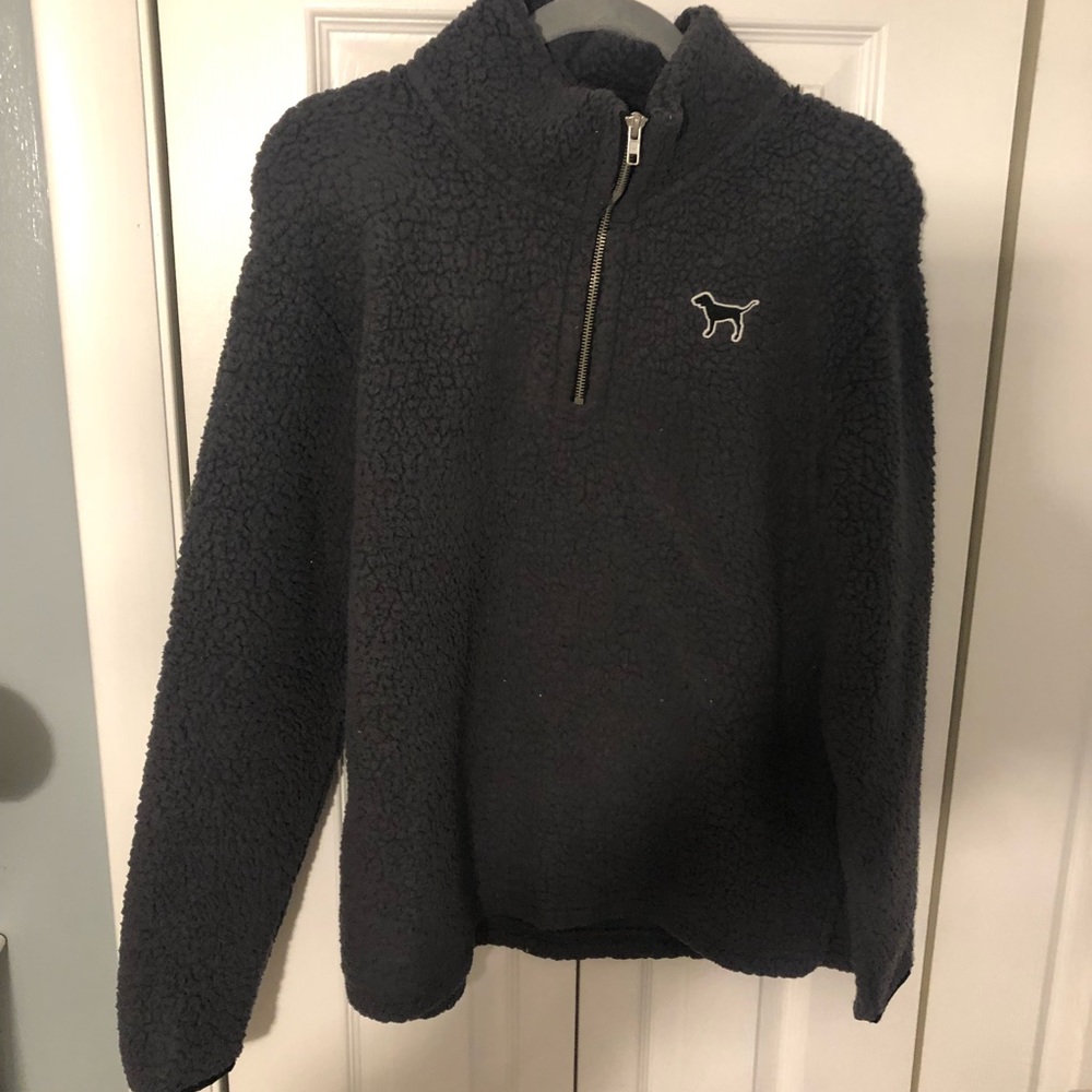Victoria Secret PINK 1/4 zip Sherpa